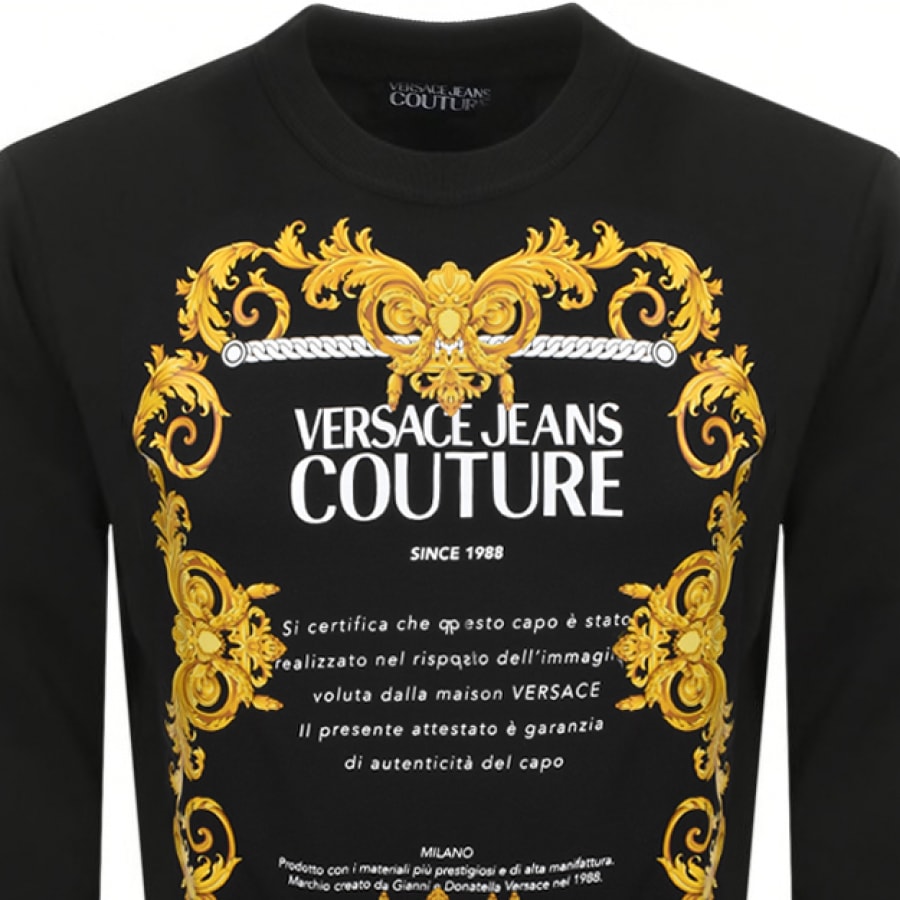 Alternative Image for ProductVersace Jeans Couture Logo Sweatshirt Black2
